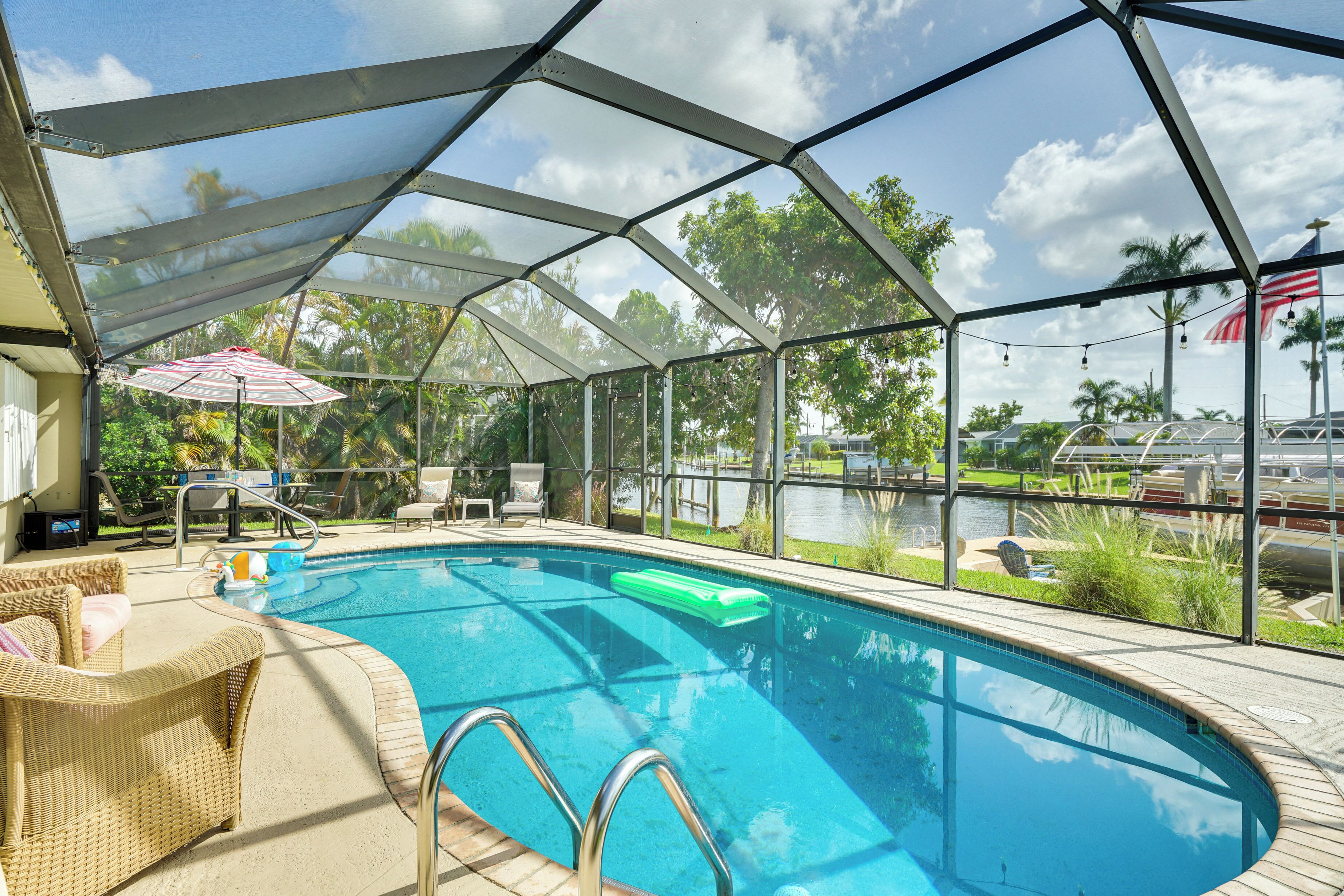 Waterfront Cape Coral Oasis w/ Boat Dock & Lanai!