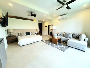 Premium Studio | Down comforters, in-room safe, blackout drapes, free WiFi - Villa Dahlia Estudio a metros del mar (San Francisco)