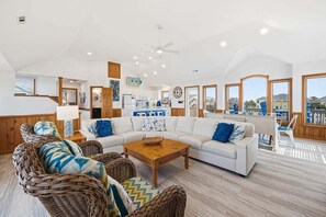 TV - Our Lighthouse | 1,068 ft. to the Beach | Private Pool, Hot Tub | Corolla (Corolla)