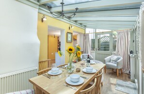 Dining - Sausage Cottage near Oakford (Nr Bampton)