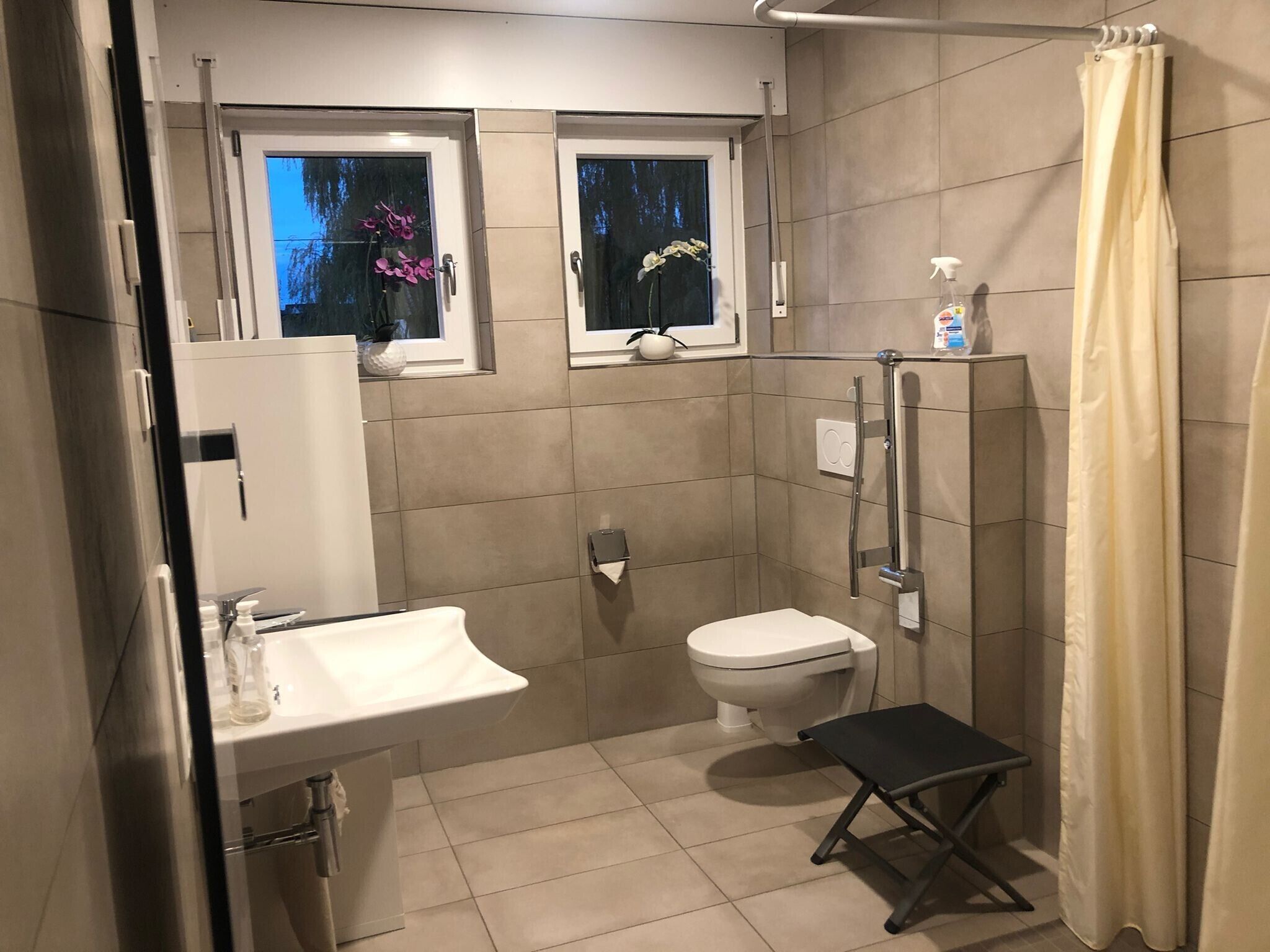 Shower, hair dryer
