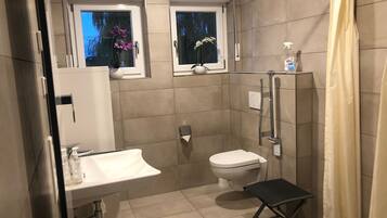 Shower, hair dryer
