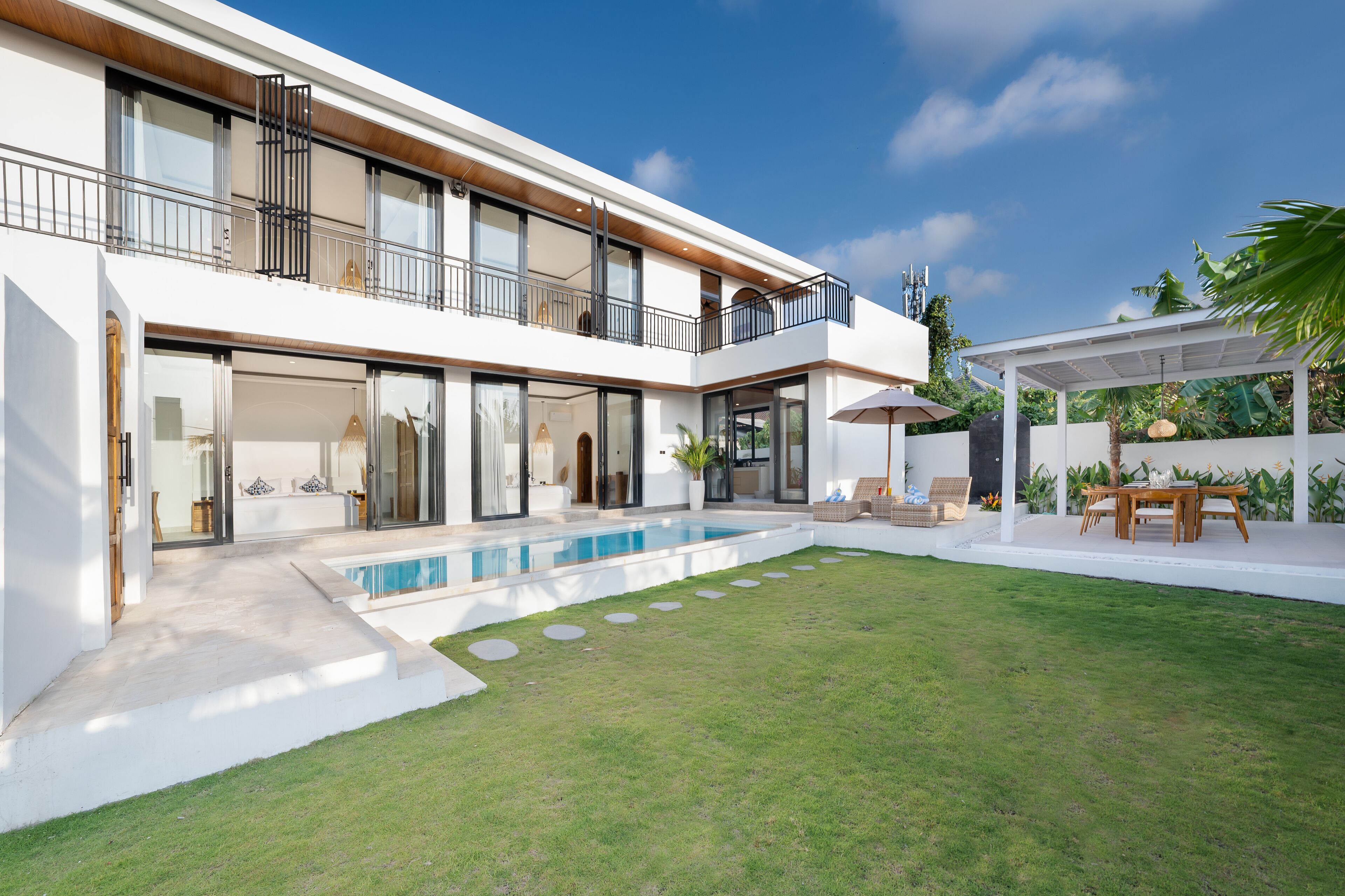 Fachada de la propiedad