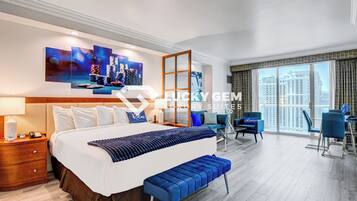 Egyptian cotton sheets, premium bedding, down duvets, pillow-top beds