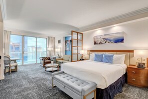 全景開放式套房, 1 張特大雙人床和 1 張沙發床, 城市景觀 | 埃及棉床單、高級寢具、羽絨被、舒適加層