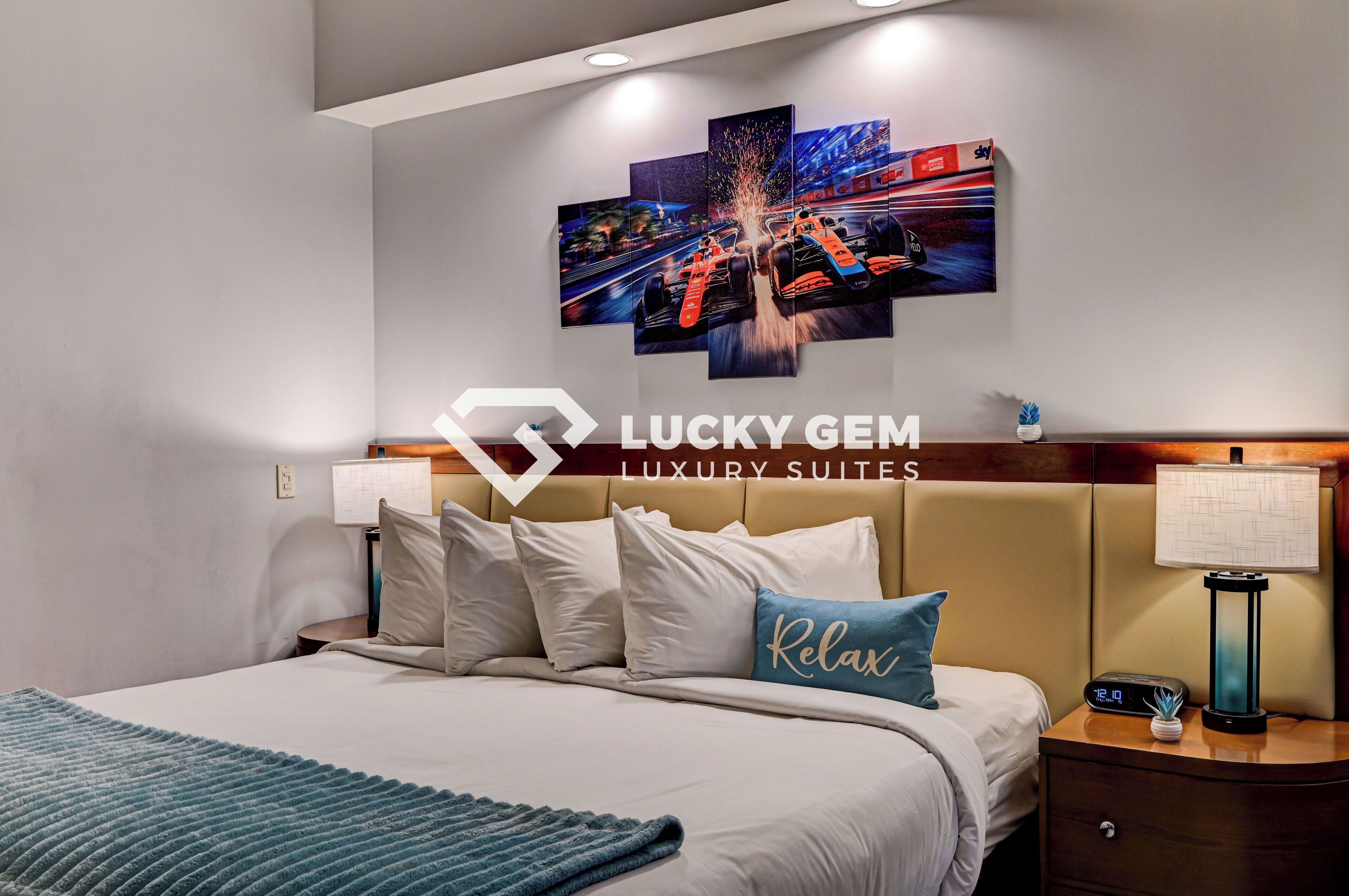 Luxe penthouse, 1 kingsize bed met slaapbank, balkon, uitzicht op de stad | Lakens van Egyptisch katoen, luxe beddengoed, donsdekens