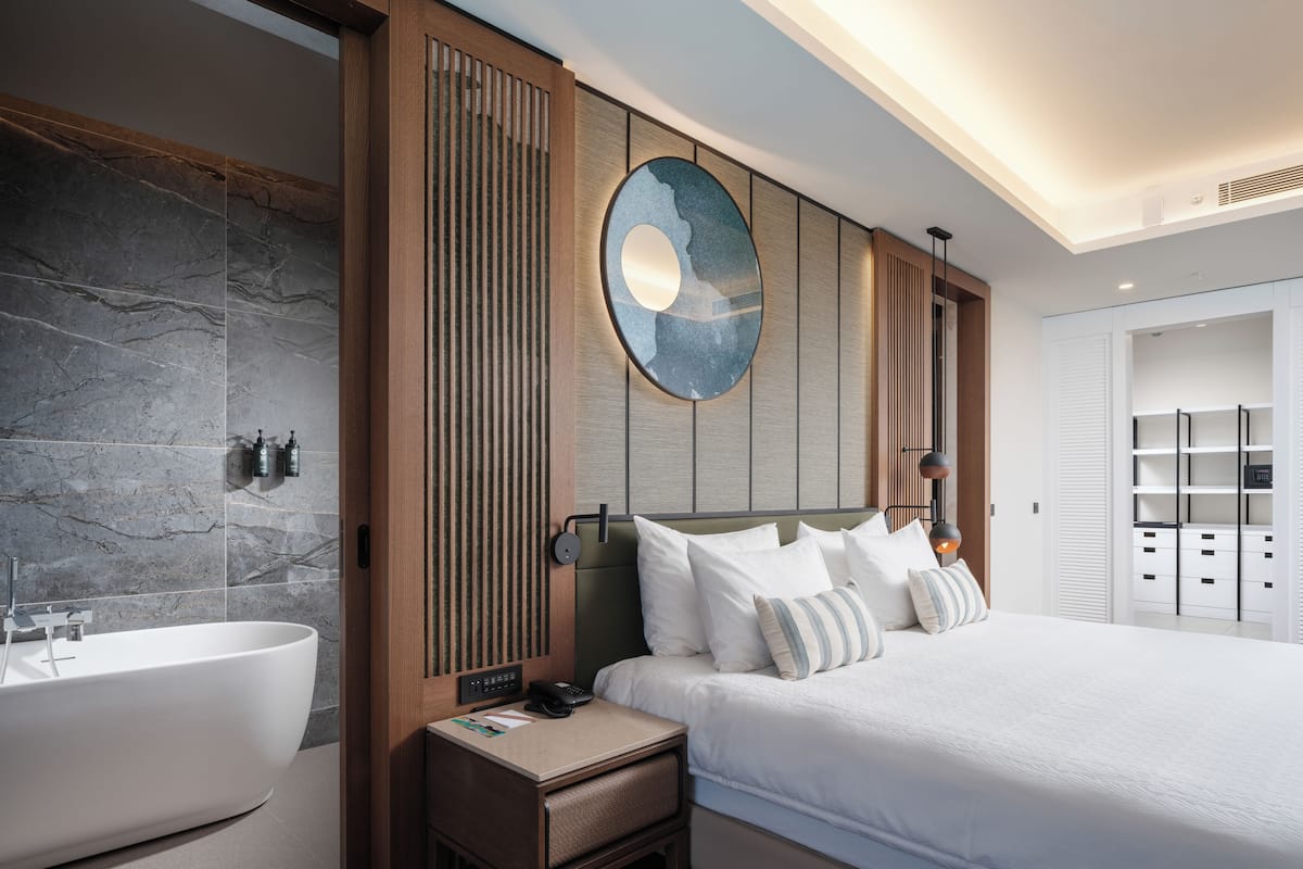 1 habitación y ropa de cama de alta calidad