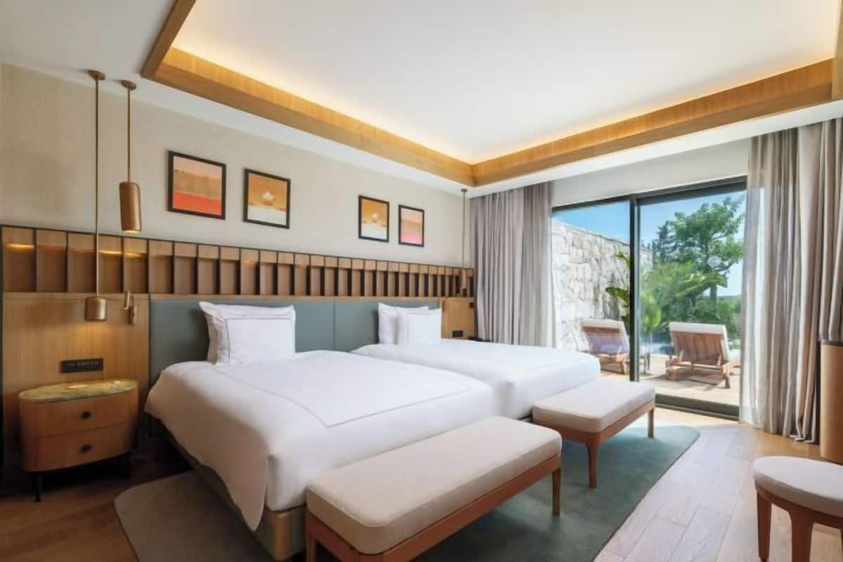 Hochwertige Bettwaren, kostenlose Minibar, Schreibtisch