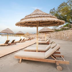 Plage, navette gratuite vers la plage, bar de plage