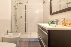 Shower, hair dryer