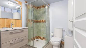 Shower, hair dryer