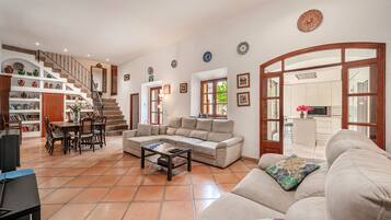 TV, fireplace, DVD player
