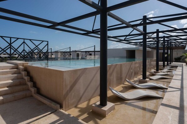 Pool - Luxury 2BR Apt - Private Pool & Patio, Gym Access, Concierge Services Included (Tulum)