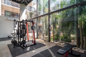Fitness facility - Luxury 2BR Apt - Private Pool & Patio, Gym Access, Concierge Services Included (Tulum)