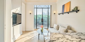 City Room | Down duvets, Select Comfort beds, individually decorated