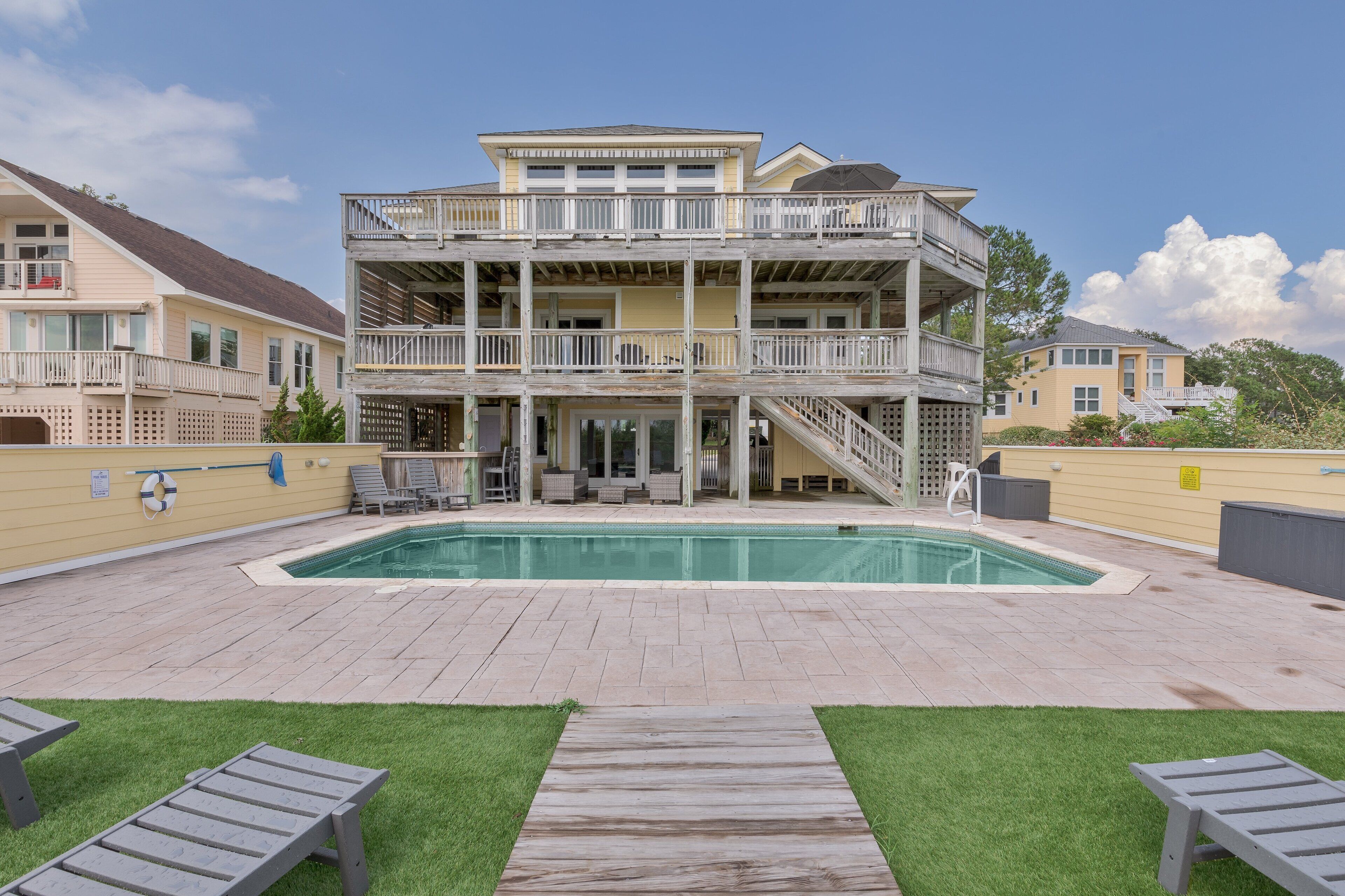 Et oppvarmet basseng