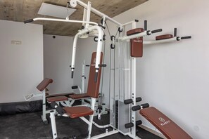 Family Villa, Multiple Bedrooms, Refrigerator & Microwave (Luxury Villa Dana Indoor Pool and) | Fitness facility