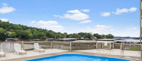 A heated pool
