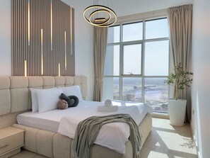 2 bedrooms, desk, iron/ironing board, travel cot