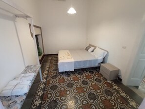 2 bedrooms, iron/ironing board, travel cot, bed sheets