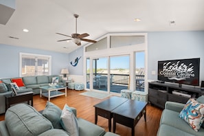 TV - Sandy Too-Oceanfront, pool, hot tub, private walkway with gazebo,amazing ocean views! (Nags Head)