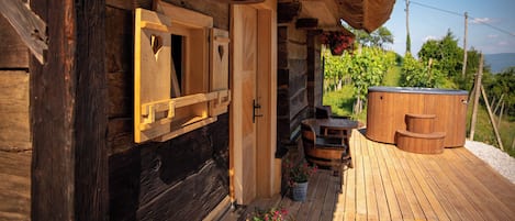 Majoituspaikan julkisivu