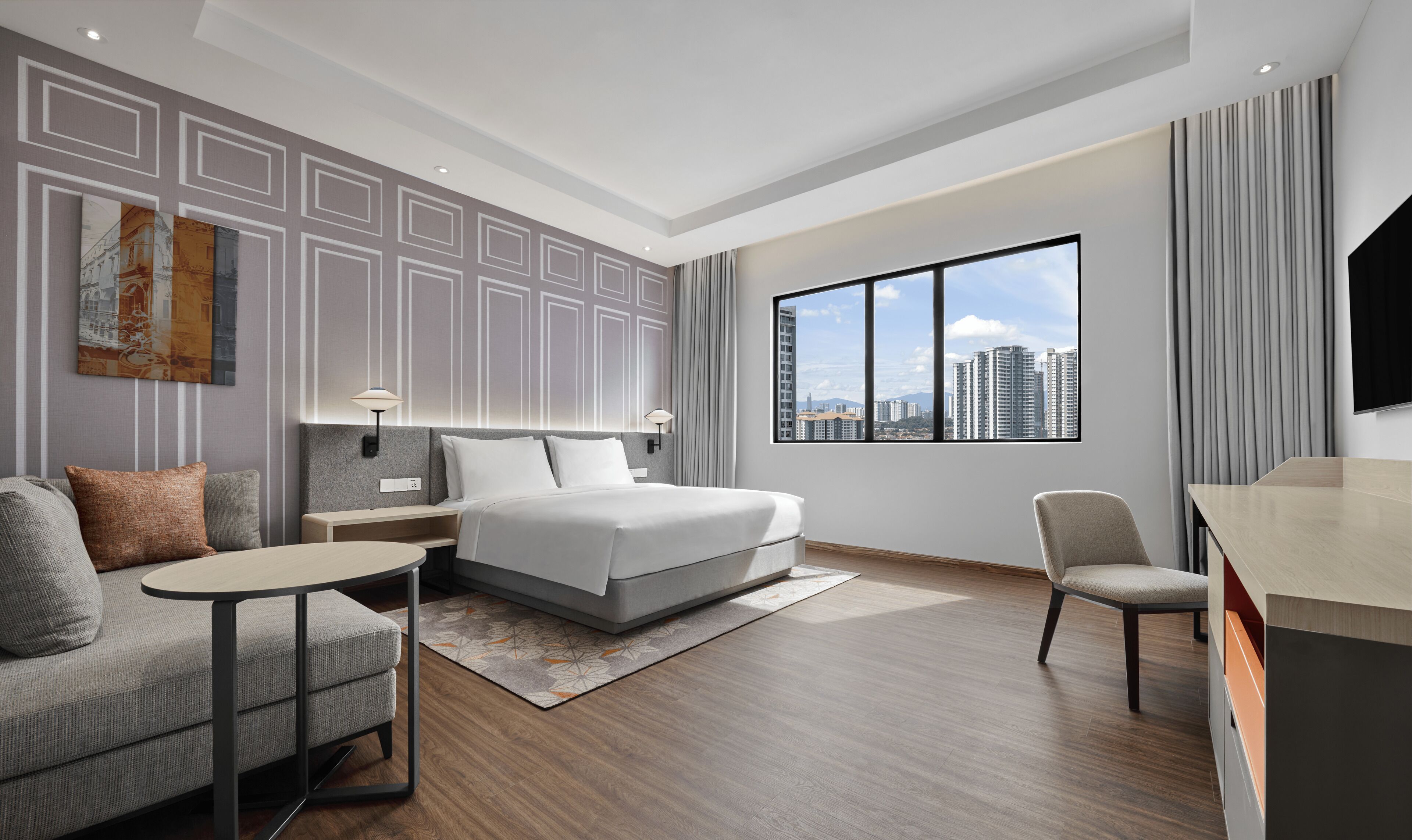 Room, 1 King Bed with Sofa bed | Minibar, in-room safe, desk, laptop workspace