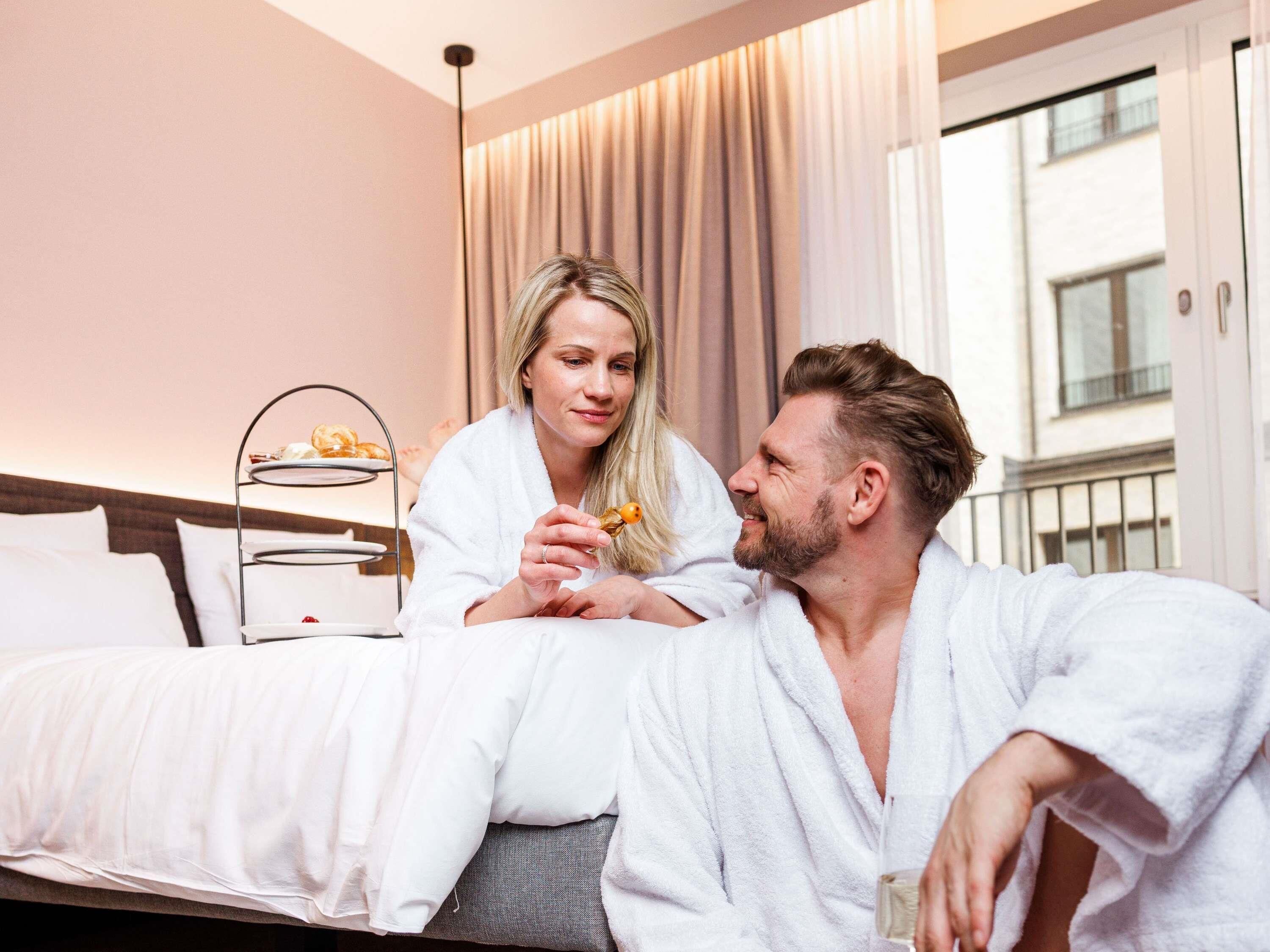 Hypo-allergenic bedding, pillowtop beds, minibar, in-room safe