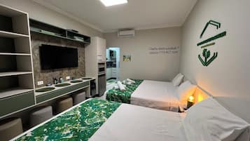 Suite | Premium bedding, Select Comfort beds, individually decorated, desk