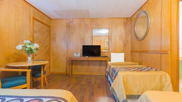 Family room with Kitchenette (2 Queen Bed with Pullout Bed) | 1 bedroom, desk, iron/ironing board, free WiFi