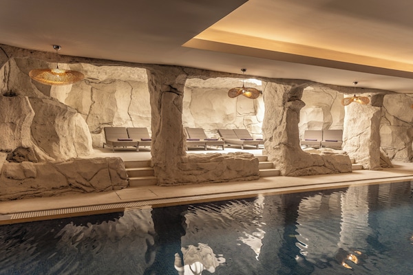 Indoor pool, seasonal outdoor pool