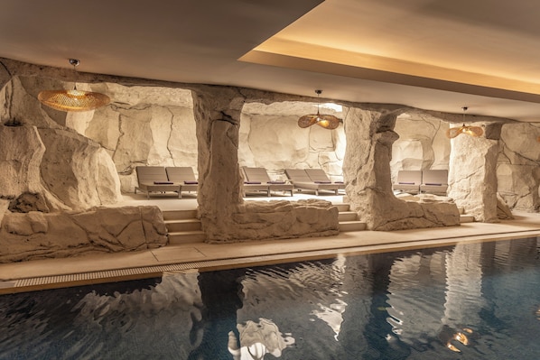 Indoor pool, seasonal outdoor pool