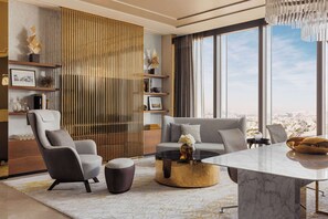 Premium bedding, Tempur-Pedic beds, free minibar items