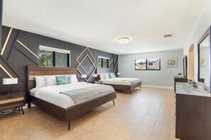 6 bedrooms, iron/ironing board, travel crib, WiFi