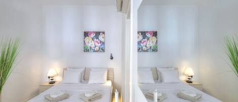 2 chambres, fer et planche à repasser, Wi-Fi gratuit, draps fournis