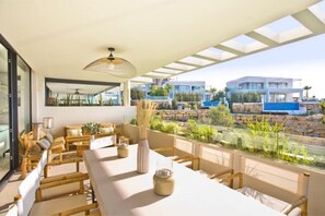 Outdoor dining - Private Rooftop Pool! Is it a holiday without one? (Marbella)