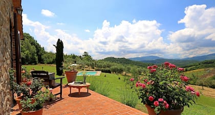 Romantic cottage with private pool and garden.