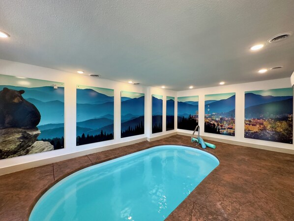 Indoor pool, a heated pool