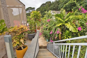 Property grounds - Creole Cottage 2BR Apartment is a fully furnished located in Anse Royal with AC (victoria)