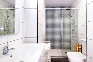 Shower, hair dryer