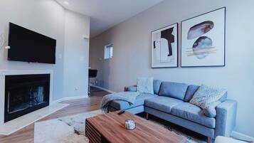 Fernseher, Kamin, Arbeitsbereiche