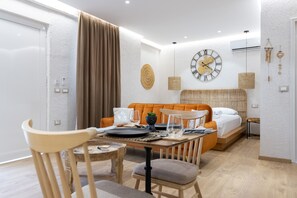 Deluxe Room, 1 Queen Bed with Sofa bed (1) | Premium bedding, pillowtop beds, individually decorated -  Boho Central Apartment (Tirana)