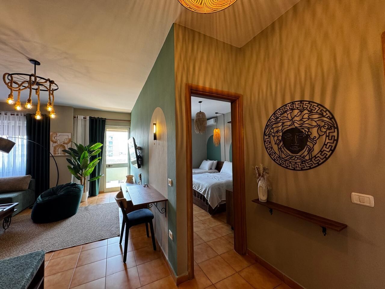 Appartamento panoramico | Biancheria da letto di alta qualità, materassi a doppio strato