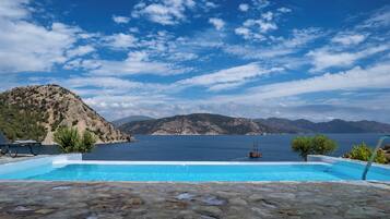 Villa with Panoramic Sea View and Infinity Pool | Premium bedding, minibar, in-room safe, free WiFi