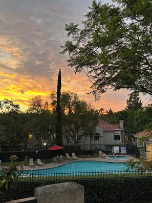 Piscine extérieure, piscine chauffée