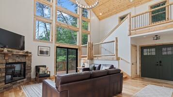 Smart TV, fireplace, video games