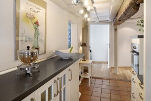 Fridge, microwave, oven, stovetop - Apartment "Gill" with Wi-Fi (Staufen)