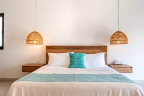 Luxe kamer, hot tub, langs het strand | Woonruimte