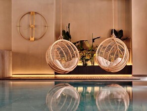 Indoor pool, outdoor pool