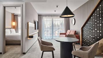 1 habitación, minibar, caja de seguridad en la habitación y escritorio